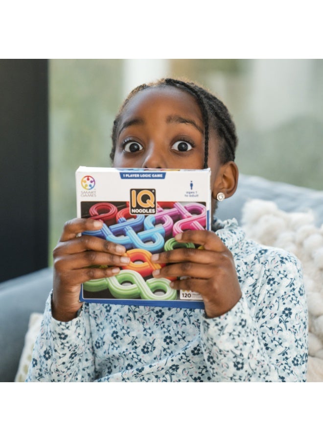 SmartGames IQ Noodles, Fun IQ Brain Teaser Puzzle, Cognitive Development STEM Toy with 120+ Challenges, Travel Friendly Handheld Educational Matching Puzzle Game, Suitable for Children Above 7+ - Image 3